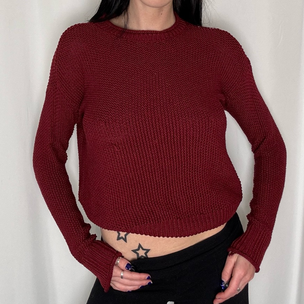 Women's Burgundy Sweater